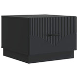 Coffee Table with Drawer Black 49 x 50 x 37 cm Engineered Wood 895426