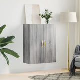 Wall Mounted Cabinet Grey Sonoma 69.5x34x90 cm 828410
