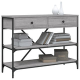 Console Table with Drawers and Shelves Grey Sonoma Engineered Wood 833406