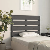 Headboard Grey 100x3x80 cm Solid Wood Pine 821334