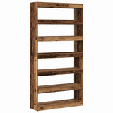 Book Cabinet Waste Wood 100 x 30 x 198 cm Engineered Wood 3333930