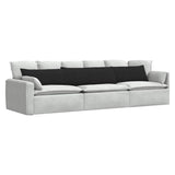 Sofa Pillows 2 pcs Black 200 x 40 cm Fabric 42013870