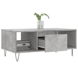 ZNTS Coffee Table Concrete Grey 90x50x36.5 cm Engineered Wood 830592