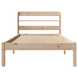 Bed Frame without Mattress 75x190 cm Small Single Solid Wood Pine 3306525