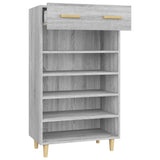 Shoe Cabinet Grey Sonoma 60x35x105 cm Engineered Wood 817556