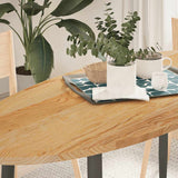 Table Top Light Brown 140x60x2 cm Solid Wood Oak Oval 4009048