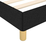 Bed Frame without Mattress Black 180x200cm Super King Fabric 349895