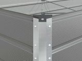 Planter Light Grey 290 x 100 x 45 cm Galvanised Steel 42018169