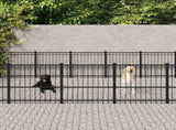 Outdoor Dog Kennel Steel 22.58 m 3124628
