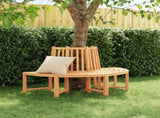 Tree Bench Half Round 160 cm Solid Wood Teak 364406