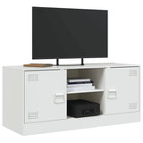 TV Cabinet White 99x39x44 cm Steel 841690