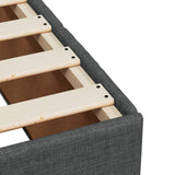 Bed Frame without Mattress Dark Grey 90x190 cm Single Fabric 3284798