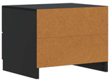 Bedside Cabinet Black 43 x 34.5 x 44.5 cm Engineered Wood 895677