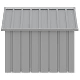 Dog House Grey 116.5x103x81.5 cm Galvanised Steel 171542