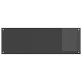 Kitchen Backsplash 2 pcs Dark Grey 120 x 40 cm Tempered Glass 3415509