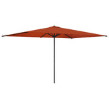 Garden Parasol with Base 200 x 300 cm Polyester Rectangular 42036171