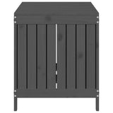Garden Storage Box Grey 121x55x64 cm Solid Wood Pine 823845