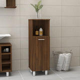 Bathroom Cabinet Brown Oak 30x30x95 cm Engineered Wood 815608