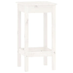 5 Piece Bar Set White Solid Wood Pine 3124738