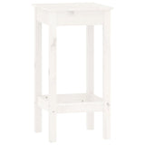 5 Piece Bar Set White Solid Wood Pine 3124738