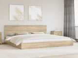 Storage Bed with Drawer Sonoma Oak 200 x 200 cm Engineered Wood 3411175