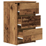 Bedside Cabinets with 3 Drawers 2 pcs Old Wood 39x35x65 cm 861352