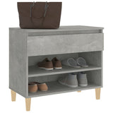 Shoe Cabinet Concrete Grey 70x36x60 cm Engineered Wood 819760