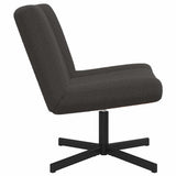 Swivel Chair Dark Grey 63 x 75 x 76 cm Sheepskin 42007337