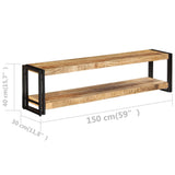 TV Cabinet 150x30x40 cm Solid Mango Wood 247809