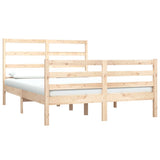 Bed Frame without Mattress Solid Wood Pine 120x190 cm Small Double 3104976
