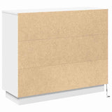 LED Sideboard White 90 x 32 x 75 cm Engineered Wood 869674