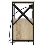 Bedside Cabinet with Drawer 2 pcs Sonoma Oak 40 x 31 x 60 cm 859463