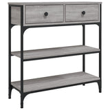 Console Table Grey Sonoma 72.5x25x75 cm Engineered Wood 834188