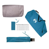 Tunnel Tent 3-Person with Roof Blue and Grey 328 x 228 x 115 cm 42004051
