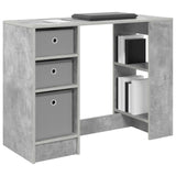 Desk with Drawer Concrete Grey 100 x 40 x 75 cm Engineered Wood 8000455
