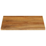 Table Top Live Edge 80x80x3.8 cm Solid Wood Mango 370602