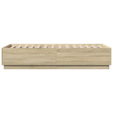 Bed Frame without Mattress Sonoma Oak 100x200 cm 3209718