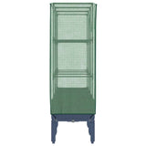 Raised Bed with Greenhouse Cover Rattan Look 120x40x140 cm 4015834