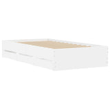 Bed Frame with Storage White 80 x 200 cm Engineered Wood 3429605