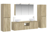 Bathroom Furniture Set 6 pcs Sonoma Oak 3407209