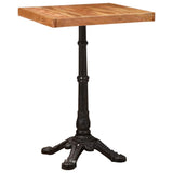 Bistro Table Brown 50 x 50 x 76 cm Solid Acacia Wood 42013026