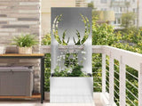 Garden Privacy Screen Silver 50 x 150 cm Galvanised steel 876488
