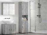Bathroom Cabinet Set TULUM Grey Sonoma 37 x 31.5 x 203 cm 880357
