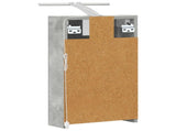 Bathroom Mirror Cabinet Concrete Grey 30 x 10.5 x 50 cm 889018