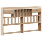 ZNTS Bookcase Bed without Mattress 180x200 cm Super King Solid Wood Pine 3322802