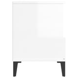 Bedside Cabinets 2 pcs High Gloss White 40x35x50 cm 821815