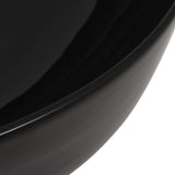 Basin Ceramic Round Black 41.5x13.5 cm 142732