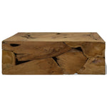 ZNTS Coffee Table 90x50x30 cm Genuine Teak Brown 244558