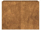Planter Rusty 80x40x80 cm Weathering Steel 860716