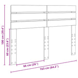 Headboard Grey Sonoma Engineered wood 888186